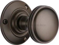 Richmond Round Mortice Knobs - Matt Bronze (Lacquered)
