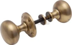 Victoria Rim Knobs - Antique Brass (Gloss Lacquered)