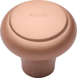 Round Cupboard Knob - Satin Copper (lacquered)