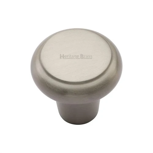 Round Cupboard Knob - Satin Nickel
