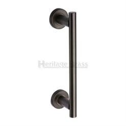 Round Rose Pull Handle - Matt Bronze (Lacquered)