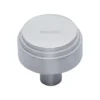 Round Stepped Pattern Cupboard Knob - Available In Two Sizes - Satin Chrome