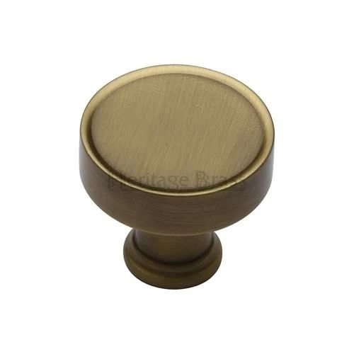 Rounded Cupboard Knob - 32mm - Antique Brass (Gloss Lacquered)