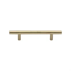 T-Bar Shape Cupboard Door Cabinet Handle - Available In Three Sizes - Satin Brass (Lacquered)