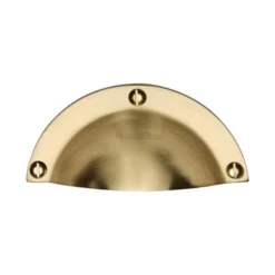 Half Moon Shape - Face Fix Cup Handle - Satin Brass (Lacquered)