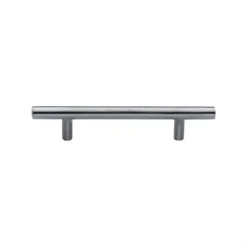 T-Bar Shape Cupboard Door Cabinet Handle - Available In Three Sizes - Satin Chrome