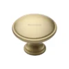 Shaker Style Cupboard Knob - Available In Two Sizes - Satin Brass (Lacquered)
