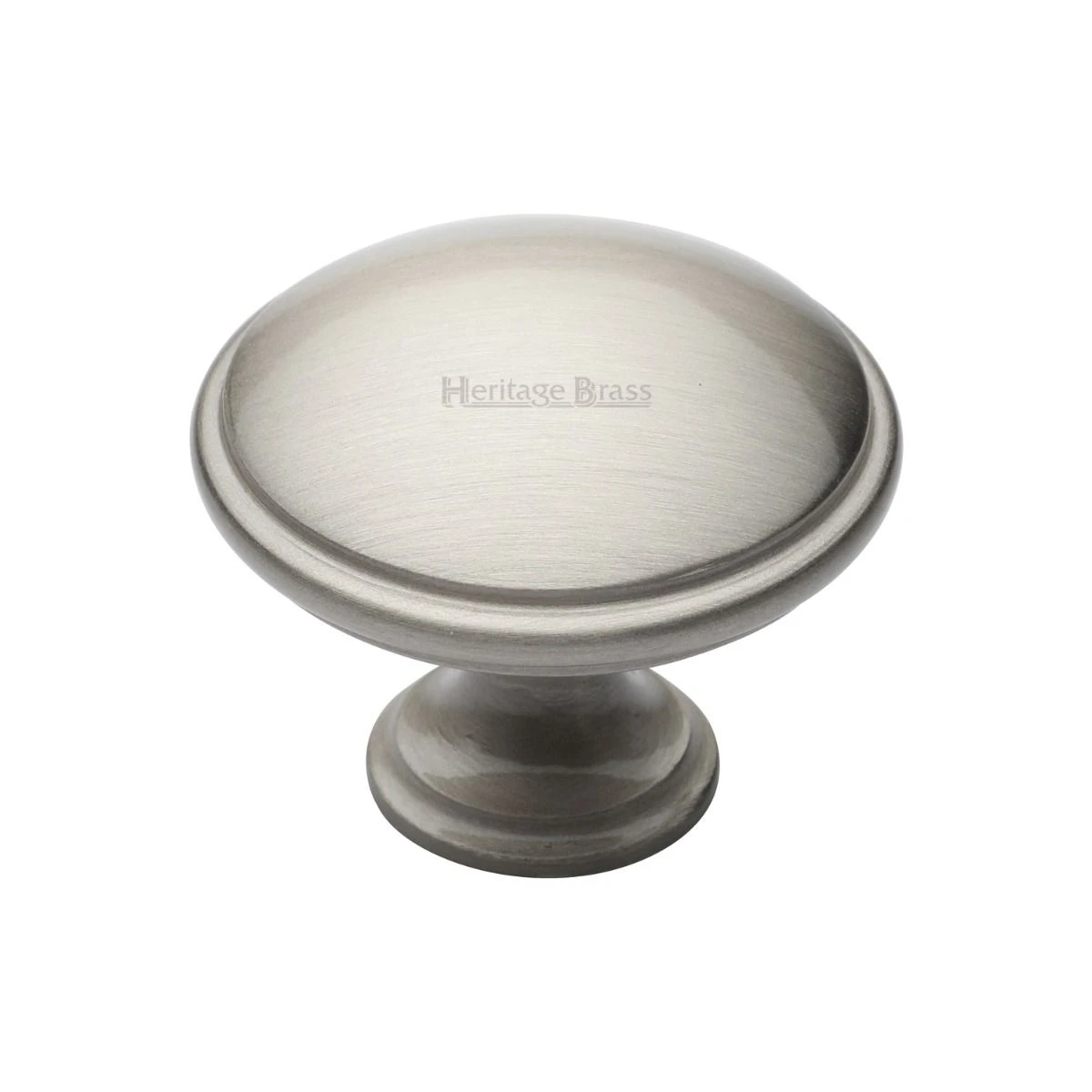 Shaker Style Cupboard Knob - Available In Two Sizes - Satin Nickel