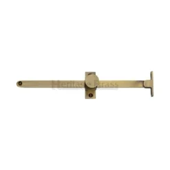 Sliding Casement Stay - Antique Brass (Gloss Lacquered)