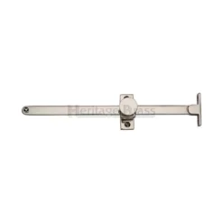 Sliding Casement Stay - Polished Nickel