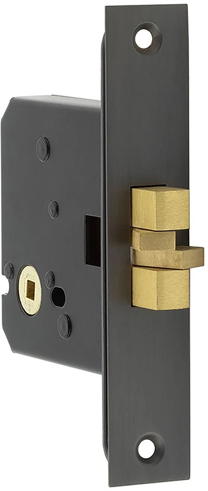 Sliding Door - Bathroom Claw Lock - 76mm Case Depth - Dark Bronze (Lacquered)