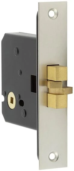 Sliding Door - Bathroom Claw Lock - 76mm Case Depth - Satin Chrome