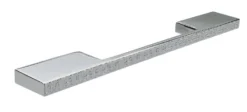 Slim Disco Rectangular Section Cupboard Door / Drawer Pull Handle - 204mm Length (160mm / 192mm Fixing Centres) - Polished Chrome