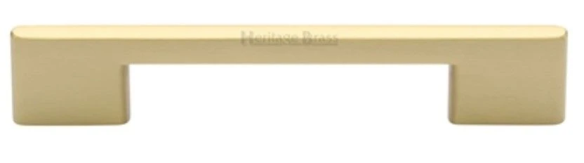 Slim Metro Section Cupboard Door / Drawer Pull Handle - Available In Five Sizes - Satin Brass (Lacquered)