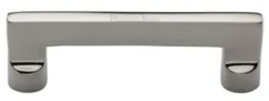 Slim Rectangular Shape Cabinet Pull Handle With Rounded Posts - Available In Three Sizes - Polished Nickel