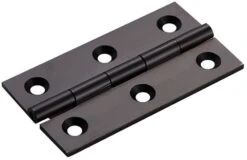 Small Cabinet Hinges - 64mm X 35mm - Matt Black