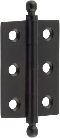 Small Finial Hinge - 50mm X 35mm - Matt Black