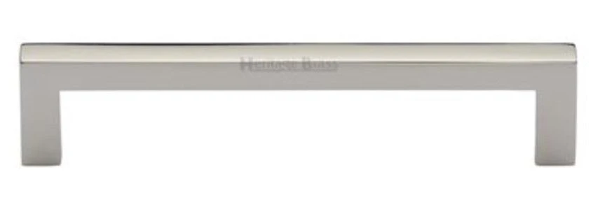 Square Section Cabinet Pull Handle - Available In Five Sizes - Polished Nickel
