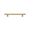 Square Section Cabinet Pull Handle - Available In Three Sizes - Satin Brass (Lacquered)