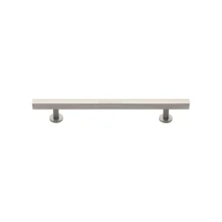 Square Section Cabinet Pull Handle - Available In Three Sizes - Satin Nickel
