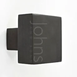 Square Shape Cupboard Knob - Dark Bronze (Lacquered)