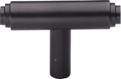 Stepped T-Bar Cabinet Knob - 45mm X 11mm - Matt Bronze (Lacquered)