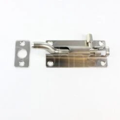 Surface Mounted Cranked Bolt - For Outward Opening Doors - Suitable For Use On FD30 / FD60 Fire Rated Doors - Satin Stainless Steel