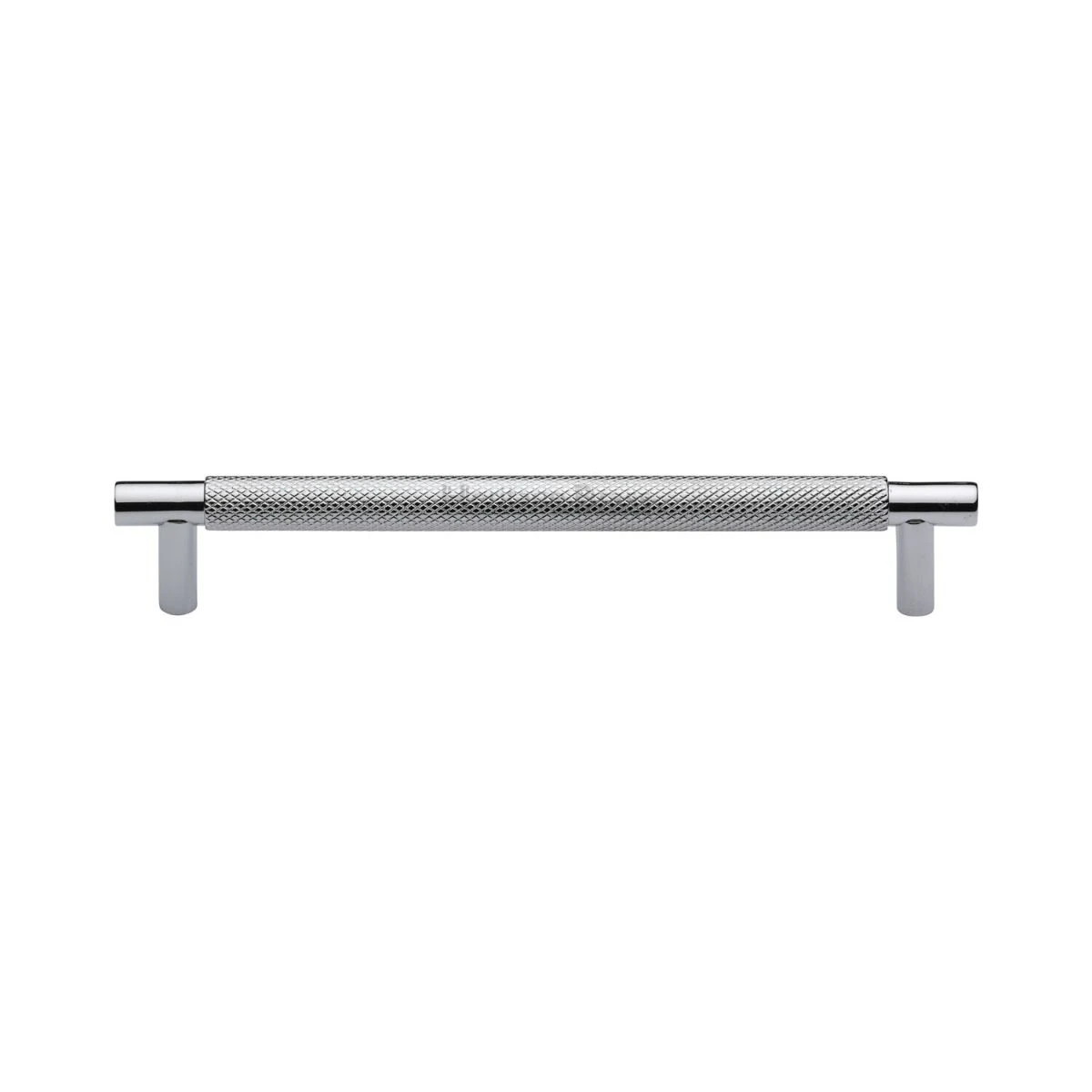 T Bar Shaped Cabinet Pull Handle With Knurled Grip - Available In Three Sizes - Polished Chrome