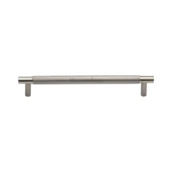 T Bar Shaped Cabinet Pull Handle With Knurled Grip - Available In Three Sizes - Satin Nickel