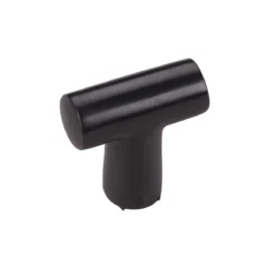 T Shaped Cupboard Knob - Matt Black