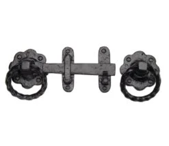 Tudor Ring Gate Latch - Black Antique