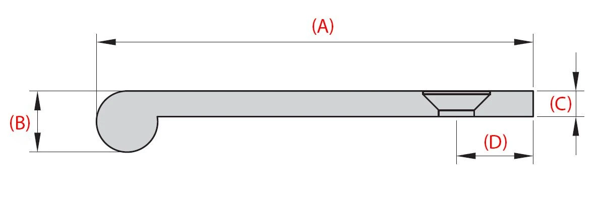 Face Fixing Finger Edge Pull - With Rounded Edge Design - Available In 6 Sizes - Polished Chrome - Image 7