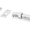 Traditional Pattern Straight Design Universal Door Bolt - Two Sizes Available - Polished Chrome