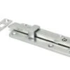 Traditional Pattern Straight Design Universal Door Bolt - Satin Chrome