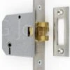 Sliding Door - Bathroom Claw Lock - Satin Chrome