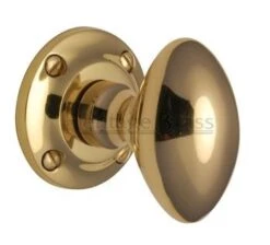 Suffolk Mortice Knobs - Polished Brass (Lacquered)