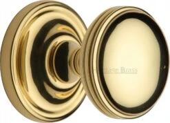 Whitehall Round Mortice Knobs - Polished Brass (Lacquered)