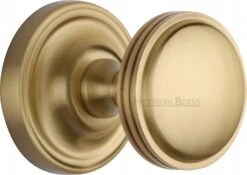 Whitehall Round Mortice Knobs - Satin Brass (Lacquered)