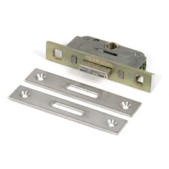 Window Dead Lock With 7mm X 7mm Spindle - For Use With Multi-Point Window Handles - Case Depth 30mm - (25mm Backset) - Satin Stainless Steel