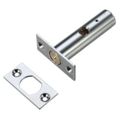 Security Rack Bolt For Wooden Doors - 60mm Long - Polished Chrome